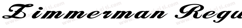 Zimmerman Regular字体转换